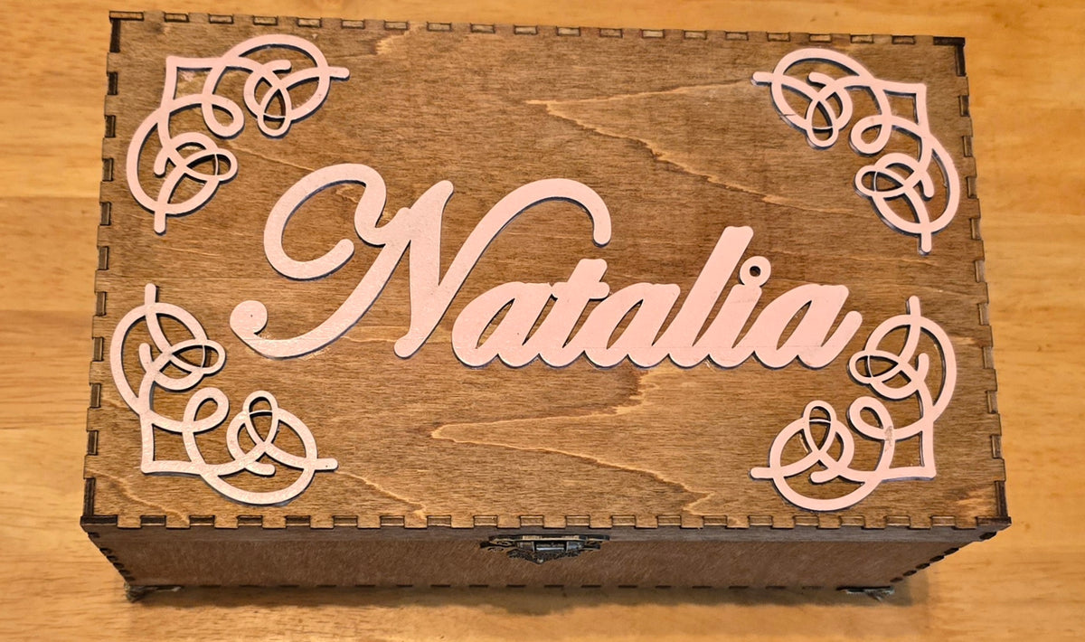 Wooden Personalized Keepsake Boxes Semya Farm