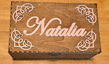 Wooden Personalized Keepsake Boxes Semya Farm