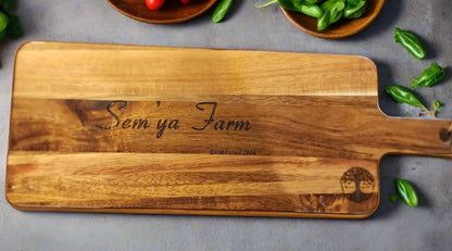 Handcrafted cutting & charcuterie boards—perfect for serving, gifting, or branding. Personal or business use.