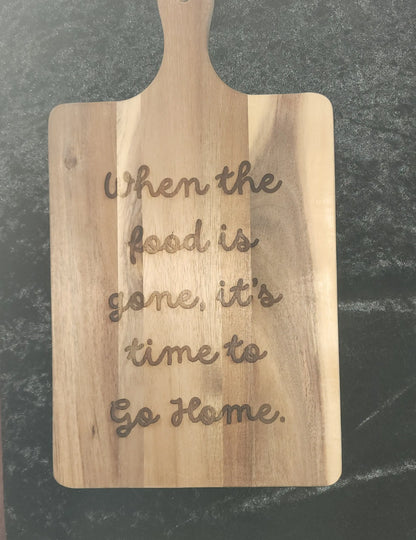 Handcrafted cutting & charcuterie boards—perfect for serving, gifting, or branding. Personal or business use.