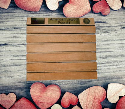 Custom Challenge Coin Display Box; Personalized Wood Shadow Box, Engraved Military Coins Display, Unique Keepsake Semya Farm