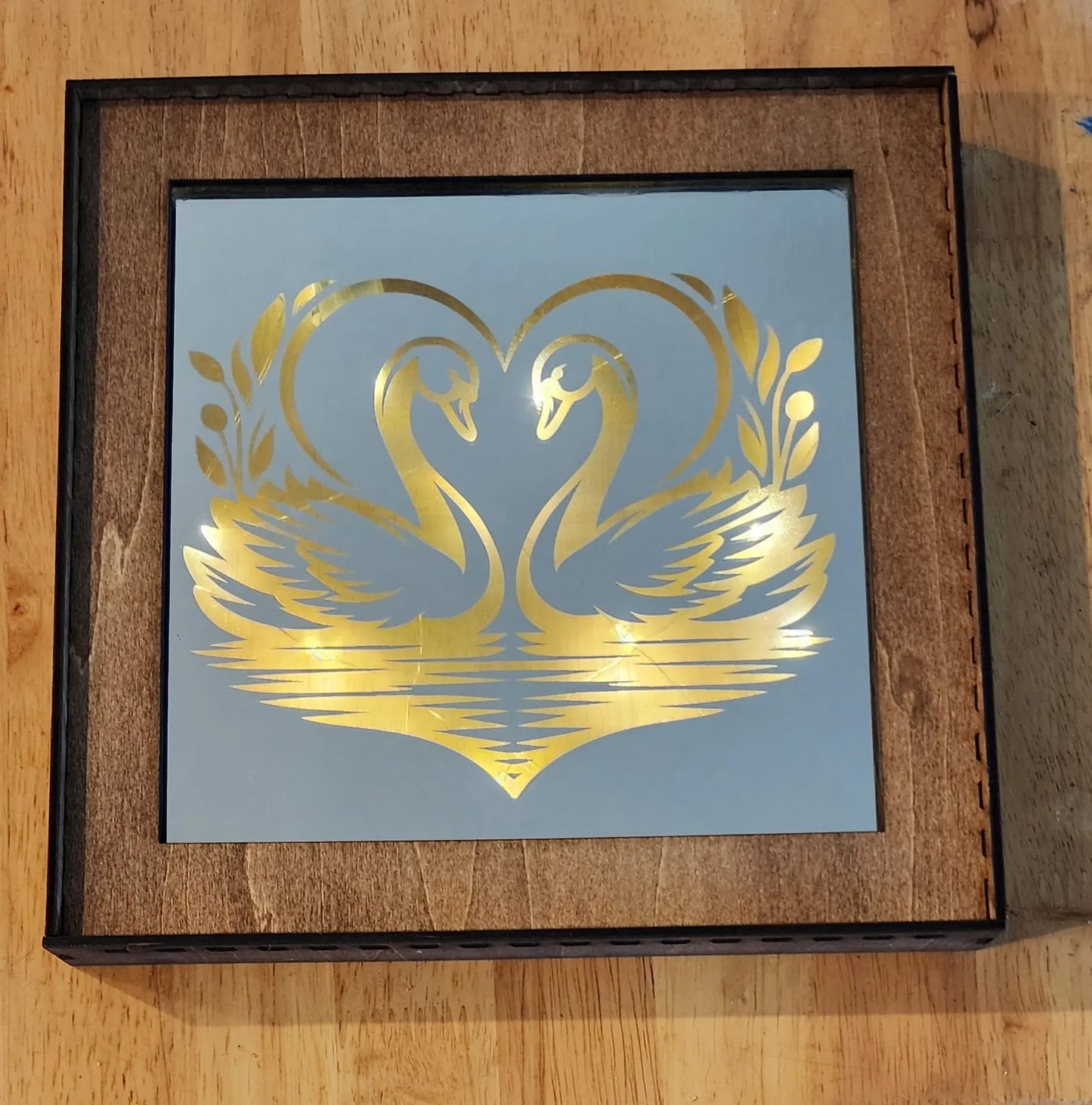 Lighted Mirror Box – Personalized Engraved Decor with LED Glow