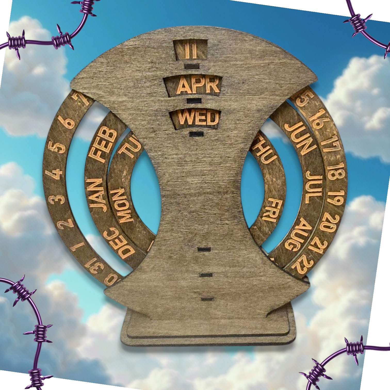 "Eco-friendly reusable calendar decor for office or home"

