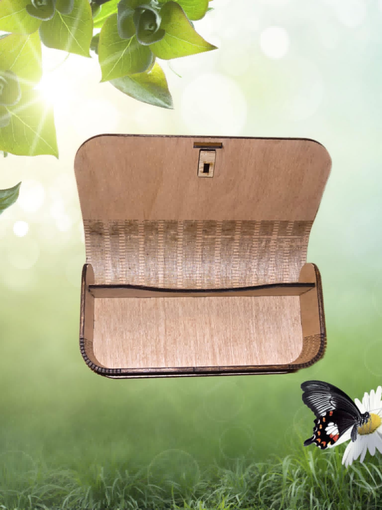 🕶️ Laser Engraved Wooden Eyeglass Case – Stylish, Secure, and Naturally You Semya Farm