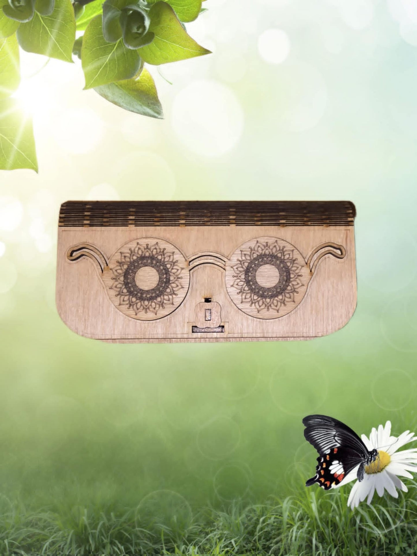 🕶️ Laser Engraved Wooden Eyeglass Case – Stylish, Secure, and Naturally You Semya Farm