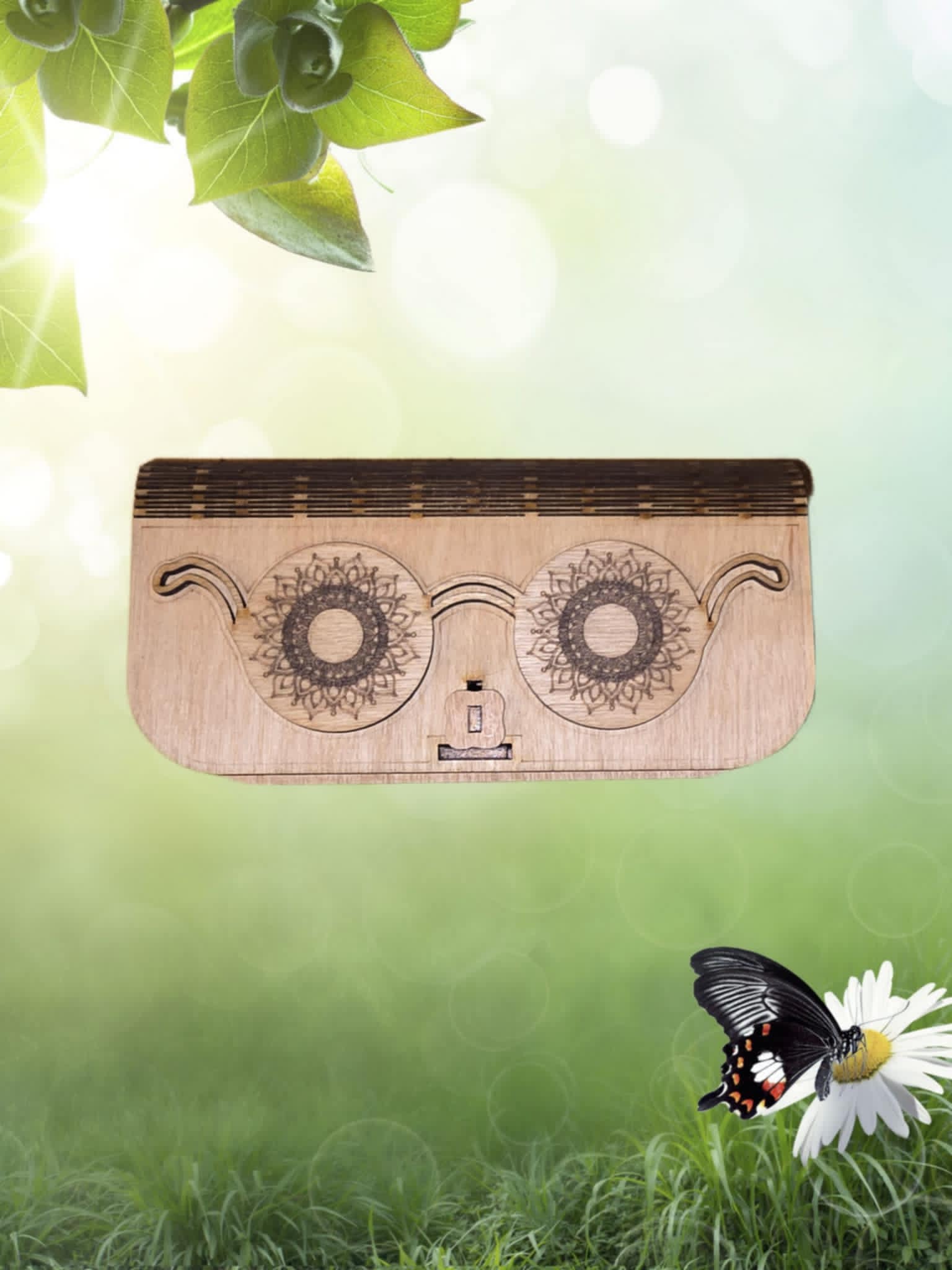 🕶️ Laser Engraved Wooden Eyeglass Case – Stylish, Secure, and Naturally You Semya Farm