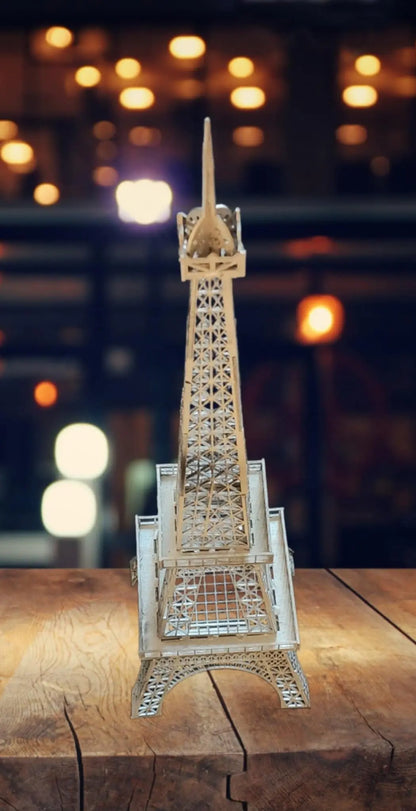 Wooden Eiffel Tower – Laser Cut Decor, Personalized Paris Gift Semya Farm