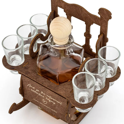 Rocking Chair Alcohol Display