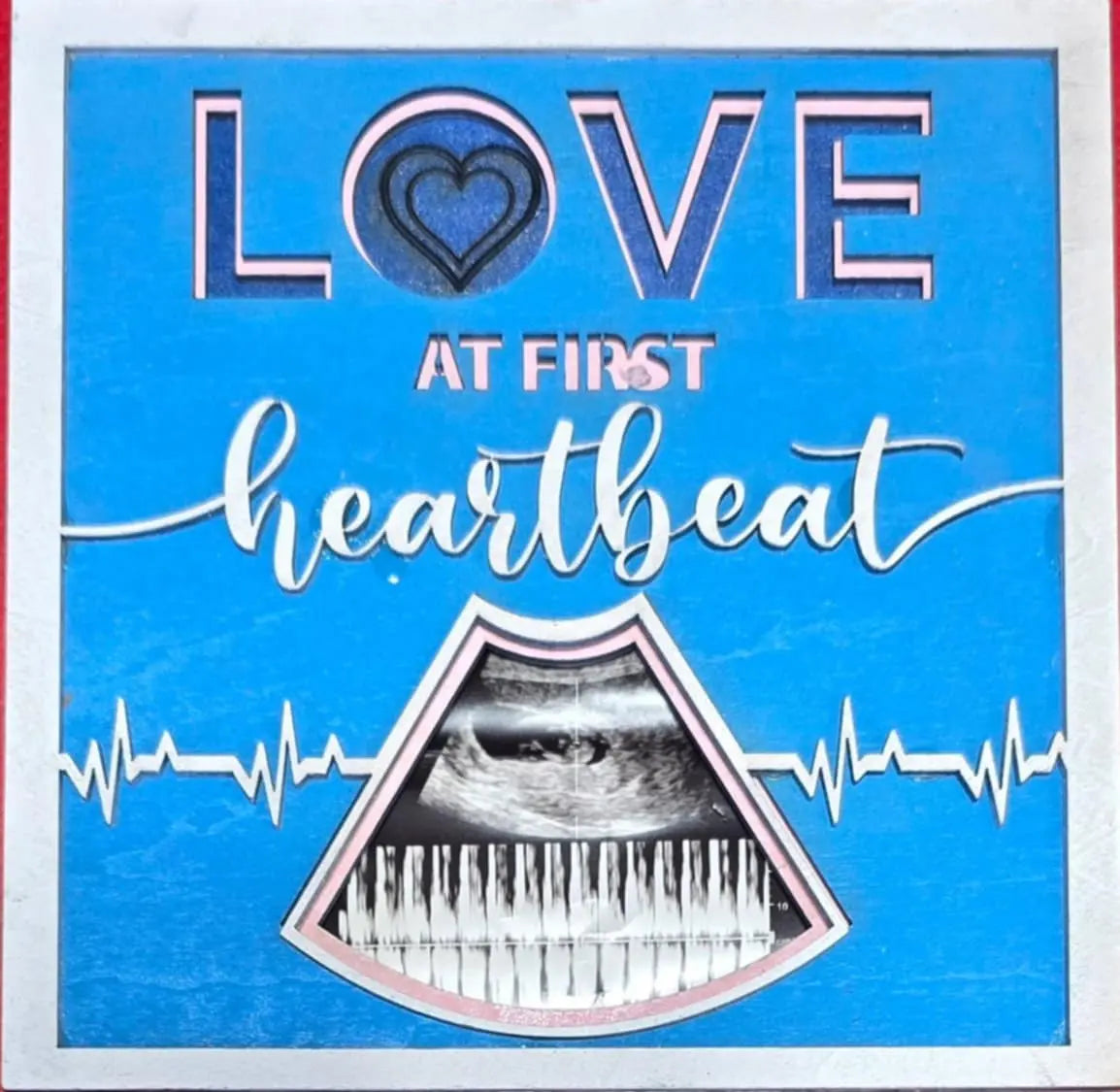 6-inch wooden laser-engraved sign with personalized family design.