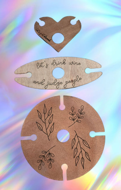 Elegant Wine Glass Holders Semya Farm Engraving