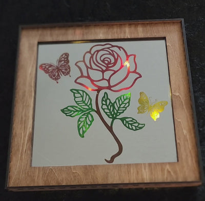 Lighted Mirror Box – Personalized Engraved Decor with LED Glow